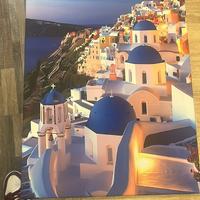 Stampa su tela moderna Santorini 37x55,5