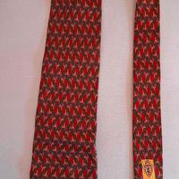 Gucci cravatta marroncino e verde a righe incrocia