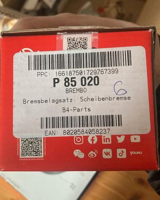 Dischi e pastiglie Brembo