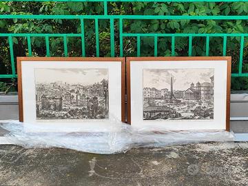 Due stampe GIOVANNI BATTISTA PIRANESI incorniciate