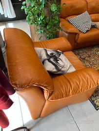 Divano in pelle vintage
