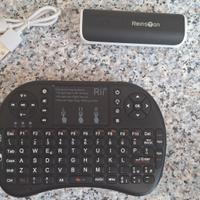 Mini tastiera Rii + Powerbank