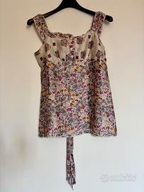 Top floreale AngySix con fascia