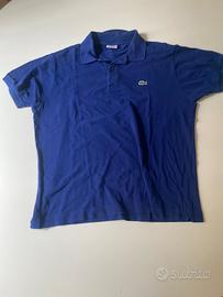 polo lacoste blu taglia L