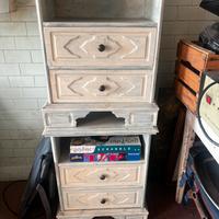 Coppia Comodini in Legno stile Shabby chic