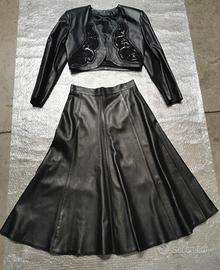 completo in pelle Braccialini 