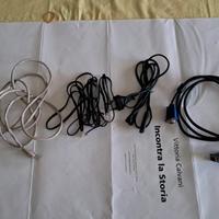 4 cavi tv pc ethernet vga alimentazione 2 poli tel