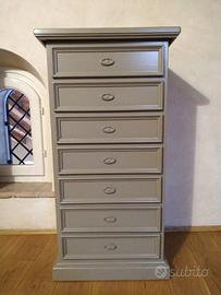 Casettiera settimino laccato