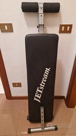 panca inclinata per addominali