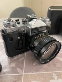 Zenit E + Helios 58mm f/2 + Soligor 28mm f/2.8