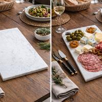 Tagliere in marmo bianco  Elegante