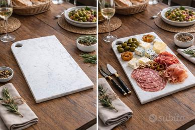Tagliere in marmo bianco  Elegante