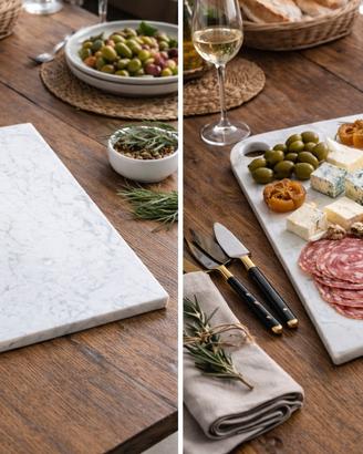 Tagliere in marmo bianco  Elegante