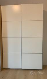 Armadio Ikea Pax bianco ante scorrevoli 150x35x236