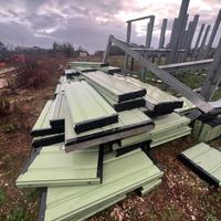 Travi putrelle ferro He con pannelli insonorizzati