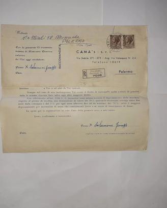 carta storia postale con francobolli Italia