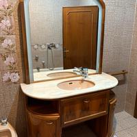 Mobile bagno Marmo rosa e Legno