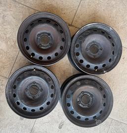 4 CERCHI IN FERRO RAGGIO 14”