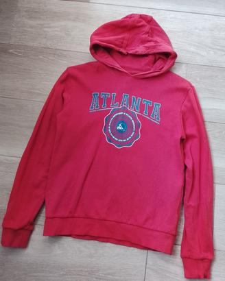 Felpa con cappuccio bimbo tg14anni rosso