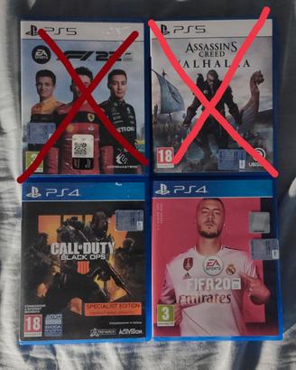 giochi PS4(prezzo per tutto)