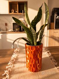 “Amber Wave – Vaso di Design Stampato in 3D”