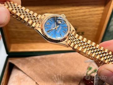 Rolex Lady oro 18kt bracciale President quadrante