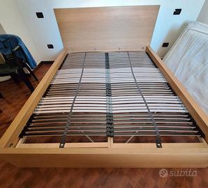 letto matrimoniale MALM 180x200 con doghe in legno
