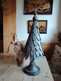 Albero, Abete in metallo vintage 