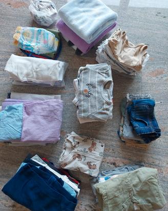 set abbigliamento e accessori 0/12 mesi