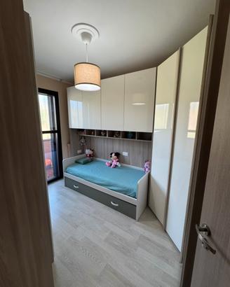 Cameretta ponte componibile con letto