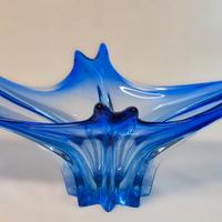 Centrotavola scultureo in vetro artistico anni '80