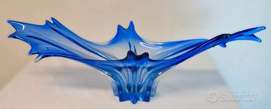 Centrotavola scultureo in vetro artistico anni '80