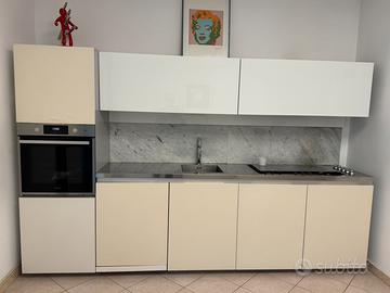 cucina design MINOTTI piano acciaio FRANKE -burro