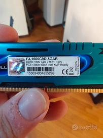 G SKILL DDR3 1600mhz 8gb (2x4gb)