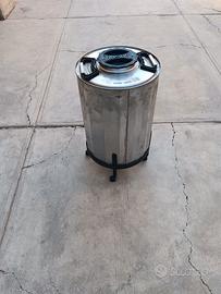 bidone acciaio inox olio 