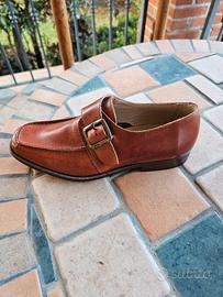 scarpa classica mocassino uomo cuoio n.40 