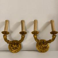 Applique legno dorato