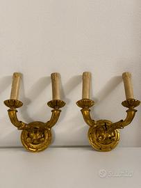 Applique legno dorato