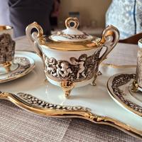 Servizio caffè vintage stile Capodimonte