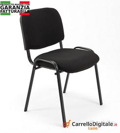 Sedie Conferenza - sedie attesa Impilabili tessuto