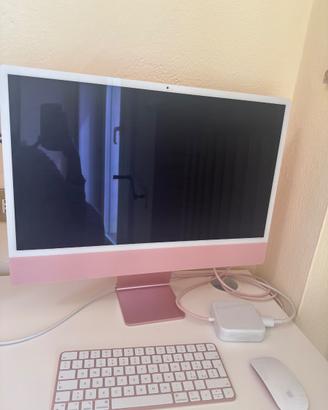 iMac 24 Apple M3 Rosa 4.5K Retina –Pari al nuovo