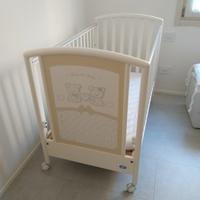 lettino Pali perfetto con materassino e paracolpi