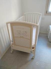 lettino Pali perfetto con materassino e paracolpi