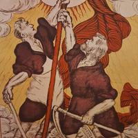 Poster manifesto rivol russa 1917 Bandiera
