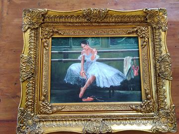 quadro dipinto ballerina 