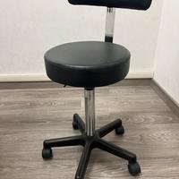 sgabello con schienale Smart Black di Xanitalia