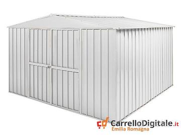 Box in Acciaio casetta giardino 360x345cm bianco