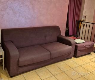 divano 3 posti piu cubo