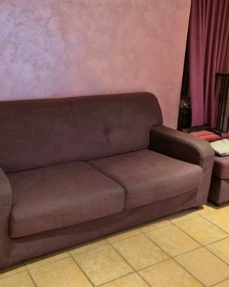 divano 3 posti piu cubo