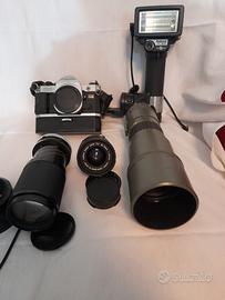 CANON AE1 PROGRAM REVISIONATA  + MOTORE , OTTICHE